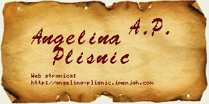 Angelina Plisnić vizit kartica